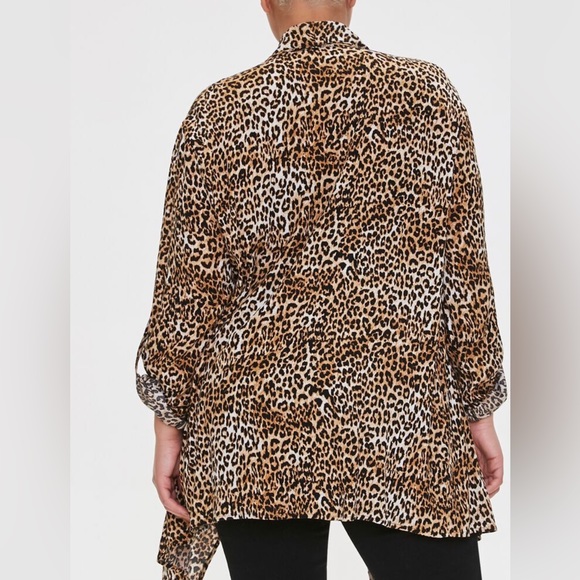 Forever 21 Plus Size Leopard Print Kimono 2XL NWOT - Picture 11 of 13